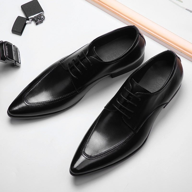 Men's Pointed Stitch Oxfords: Fashion Gala Minimalist Dress Shoesyes