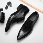 Men's Pointed Stitch Oxfords: Fashion Gala Minimalist Dress Shoesyes
