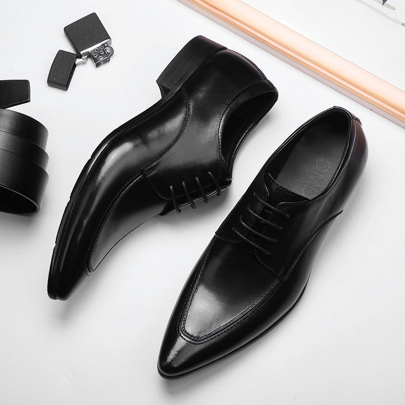 Men's Pointed Stitch Oxfords: Fashion Gala Minimalist Dress Shoesyes