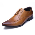 Men's Pointed Stitch Oxfords: Fashion Gala Minimalist Dress Shoesyes