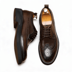 Men's Premium Brogue Derby: Fashion Chunky Trendy Dress