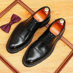 Men's Premium Cap Toe Derby: Fashion Chunky Business Formal