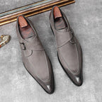 Men's Red Bottom Dress Shoes: Pointed Toe Monkstrap Wedding Shoesyes