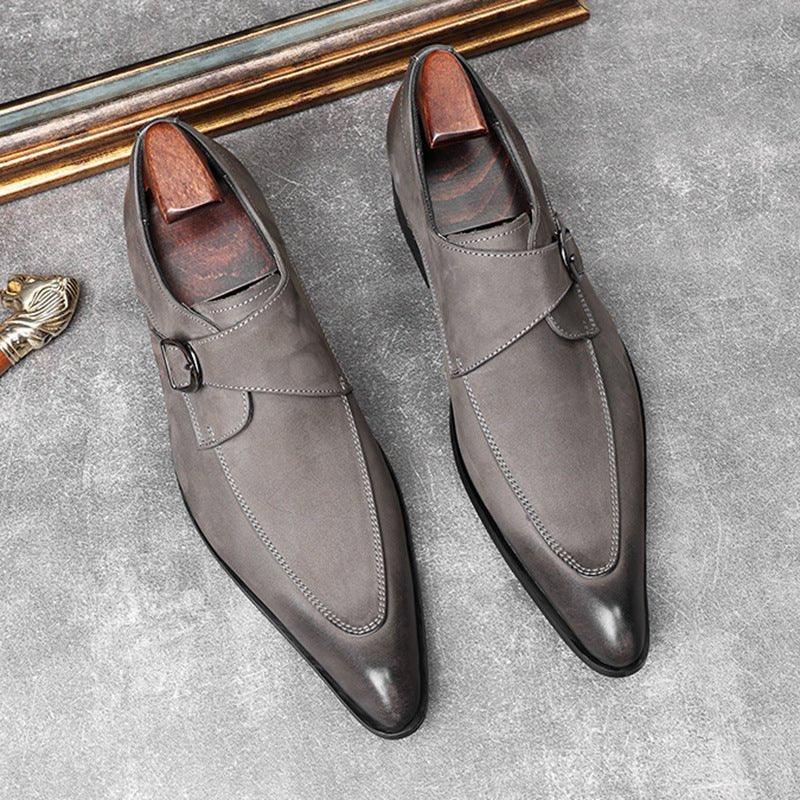 Men's Red Bottom Dress Shoes: Pointed Toe Monkstrap Wedding Shoesyes