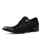 Men's Red Bottom Dress Shoes: Pointed Toe Monkstrap Wedding Shoesyes