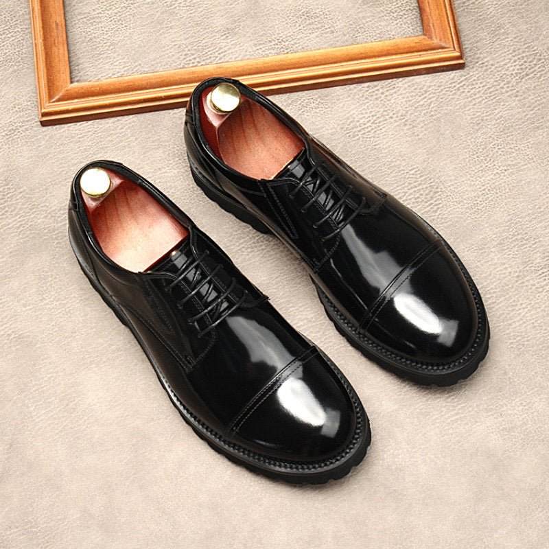 Men's Round Toe Derby Shoes: Modern Party & Prom Formal Shoesyes