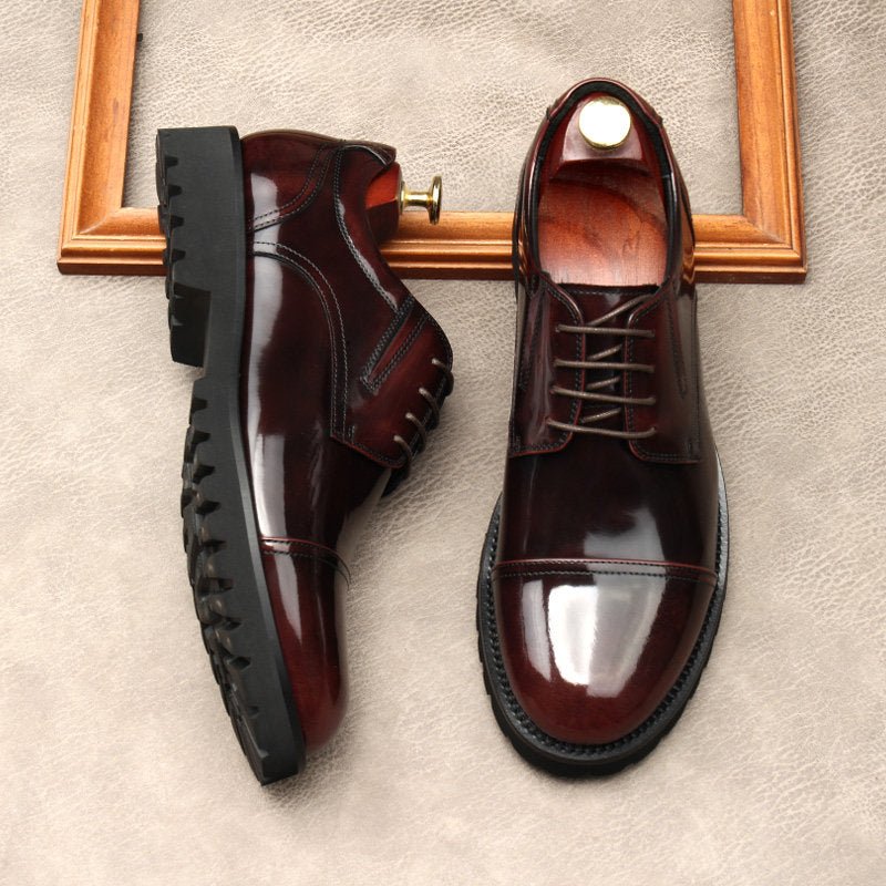 Men's Round Toe Derby Shoes: Modern Party & Prom Formal Shoesyes