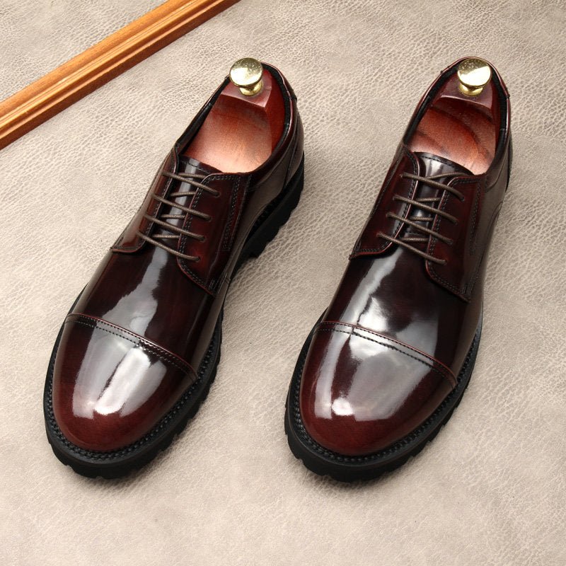 Men's Round Toe Derby Shoes: Modern Party & Prom Formal Shoesyes
