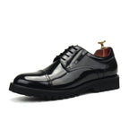 Men's Round Toe Derby Shoes: Modern Party & Prom Formal Shoesyes