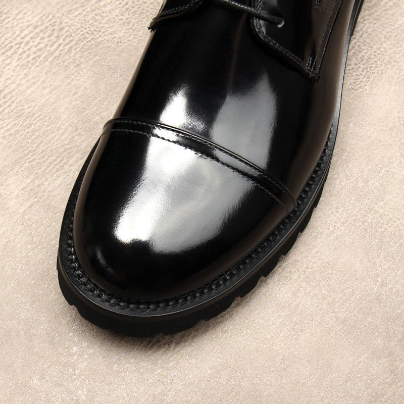 Men's Round Toe Derby Shoes: Modern Party & Prom Formal Shoesyes
