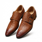 Men's Scaly Twin - Buckle Shoes: Fashion Elite - Groomsman Dress Shoesyes