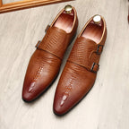 Men's Scaly Twin - Buckle Shoes: Fashion Elite - Groomsman Dress Shoesyes