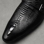Men's Scaly Twin - Buckle Shoes: Fashion Elite - Groomsman Dress Shoesyes