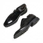 Men's Script Etched Monk Shoes: Fashion Gala Wedding Dress Shoesyes