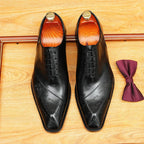 Men's Script Oxford Dress Shoes | Bespoke Artisan Footwearyes