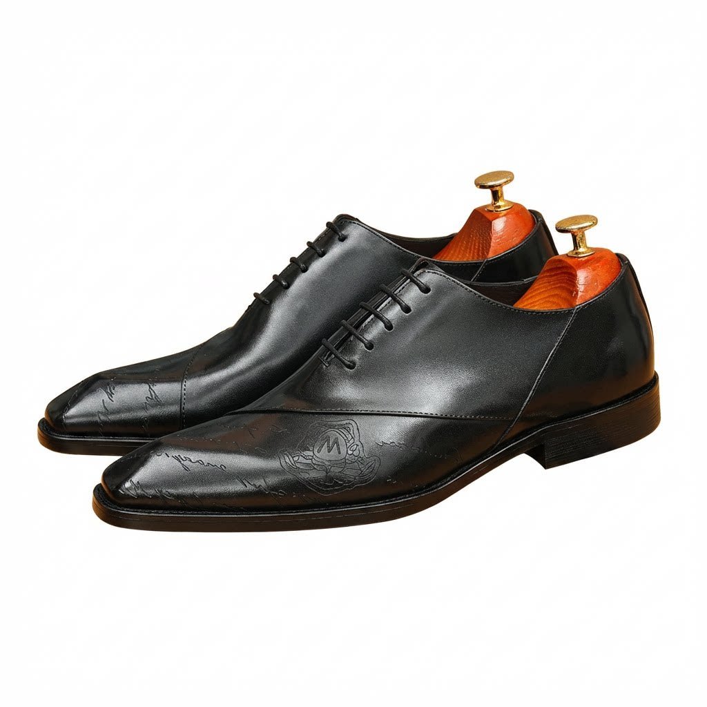 Men's Script Oxford Dress Shoes | Bespoke Artisan Footwearyes