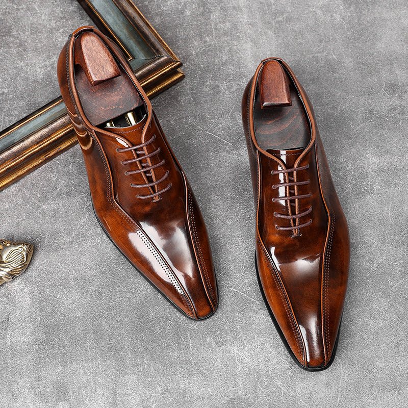 Men's Sculpted Split - Toe Oxfords: Swanky Fashion Wedding Dress Shoesyes
