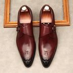 Men's Single - Strap Monk Shoes: Fashion Grand - Rite Dress Shoesyes