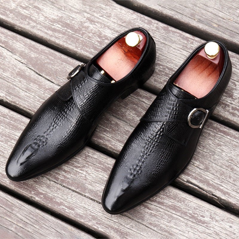 Men's Spine - Embossed Monk Shoes: Fashion Bridal - Sojourn Dress Shoesyes