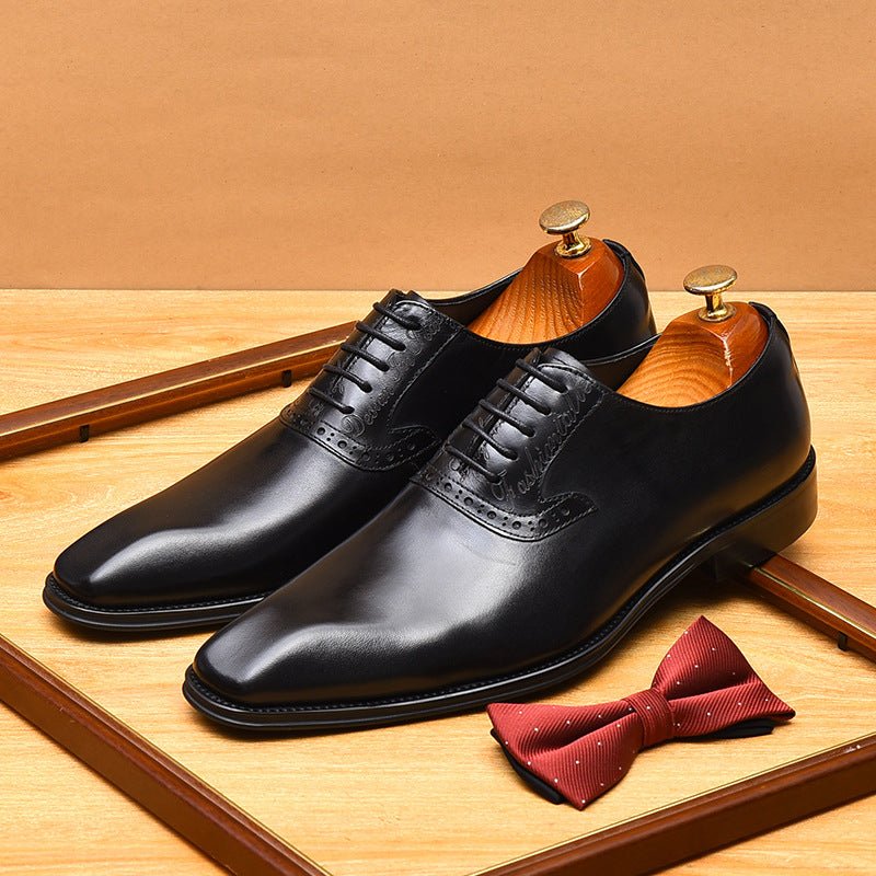 Men's Square Toe Oxford | Classic Professional Dress Shoesyes