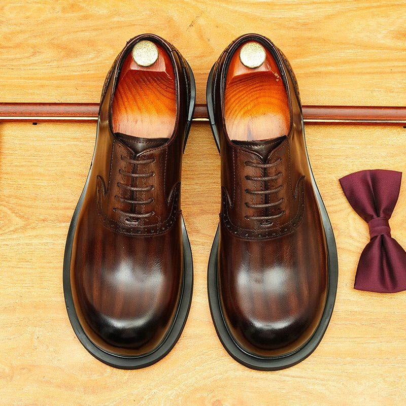 Men's Square Toe U - Tip Oxford Shoes | Artisan Professional Footwearyes
