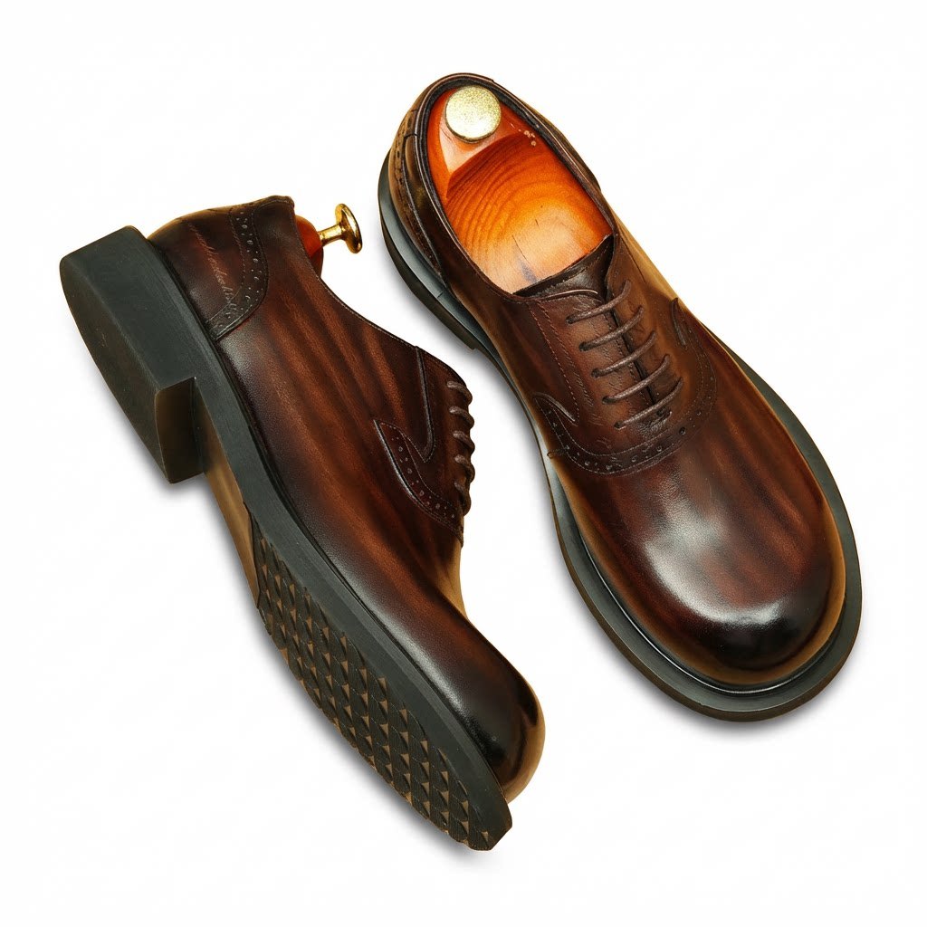 Men's Square Toe U - Tip Oxford Shoes | Artisan Professional Footwearyes