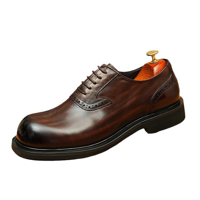Men's Square Toe U - Tip Oxford Shoes | Artisan Professional Footwearyes