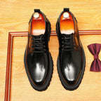 Men's Studded Derby Dress Shoes: Fashion Chunky Sole Formal