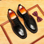 Men's Studded Derby Dress Shoes: Fashion Chunky Sole Formal
