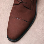 Men's Suede Derby Shoes: Stylish Groomsmen Wedding Dress Shoesyes