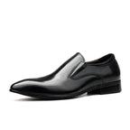 Men's Textured Dress Loafers: Stylish Pointed Toe Wedding Shoesyes