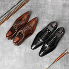 Men's Textured Ridge Oxfords: Dashing Fashion Bridal Dress Shoesyes