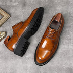 Men's Thick Sole Derby Shoes: Fashion Party Formal Dress Shoesyes