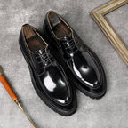 Men's Thick Sole Derby Shoes: Fashion Party Formal Dress Shoesyes