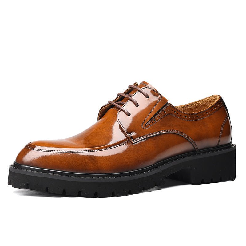Men's Thick Sole Derby Shoes: Fashion Party Formal Dress Shoesyes