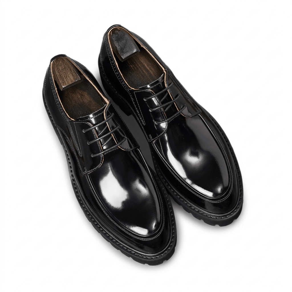 Men's Thick Sole Derby Shoes: Fashion Party Formal Dress Shoesyes