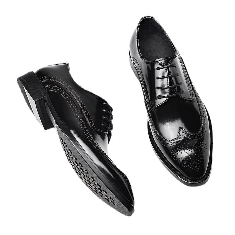 Men's Two - Tone Wingtip Brogue Derby Shoes: Stylish Wedding Formal Dress Shoesyes