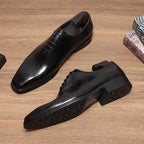 Men's Unique Etched Oxfords: Polished Fashion Celebration Dress Shoesyes