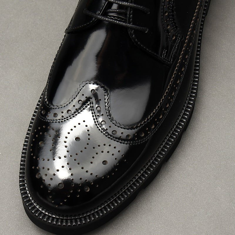 Men's Wingtip Brogue Derby Shoes: Classic Wedding Formal Dress Shoesyes