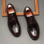 Men's Wingtip Brogue Derby Shoes: Classic Wedding Formal Dress Shoesyes