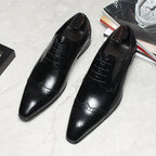 Men's Wingtip Brogue Derby Shoes: Stylish Wedding Formal Dress Shoesyes