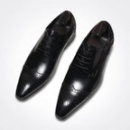 Men's Wingtip Brogue Derby Shoes: Stylish Wedding Formal Dress Shoesyes