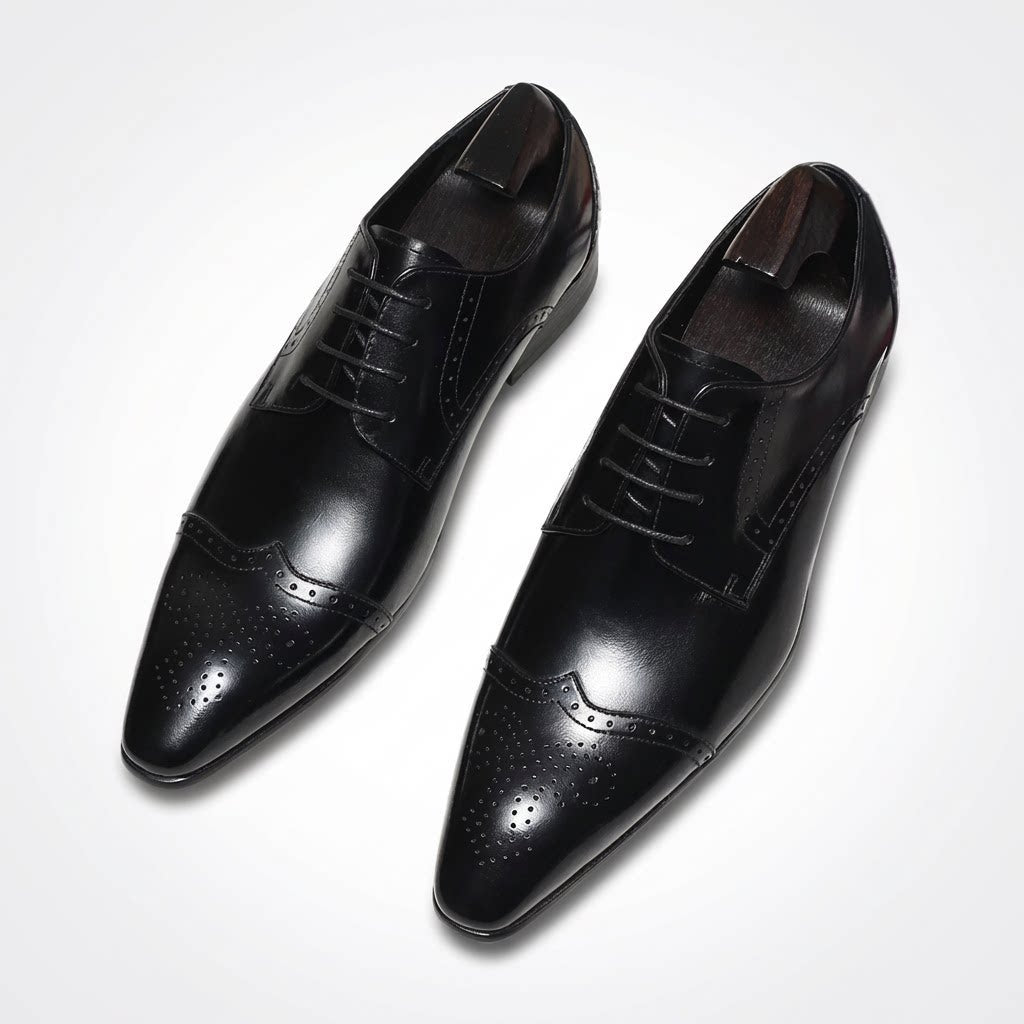 Men's Wingtip Brogue Derby Shoes: Stylish Wedding Formal Dress Shoesyes