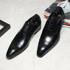 Men's Wingtip Brogue Derby Shoes: Stylish Wedding Formal Dress Shoesyes