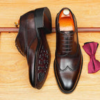 Men's Wingtip Brogue Oxford | Rugged Luxury Dress Shoesyes