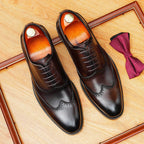 Men's Wingtip Brogue Oxford | Rugged Luxury Dress Shoesyes