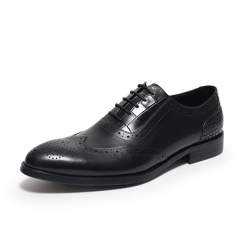 Men's Wingtip Brogue Oxfords: Fashion Matrimonial Wedding Dress Shoesyes