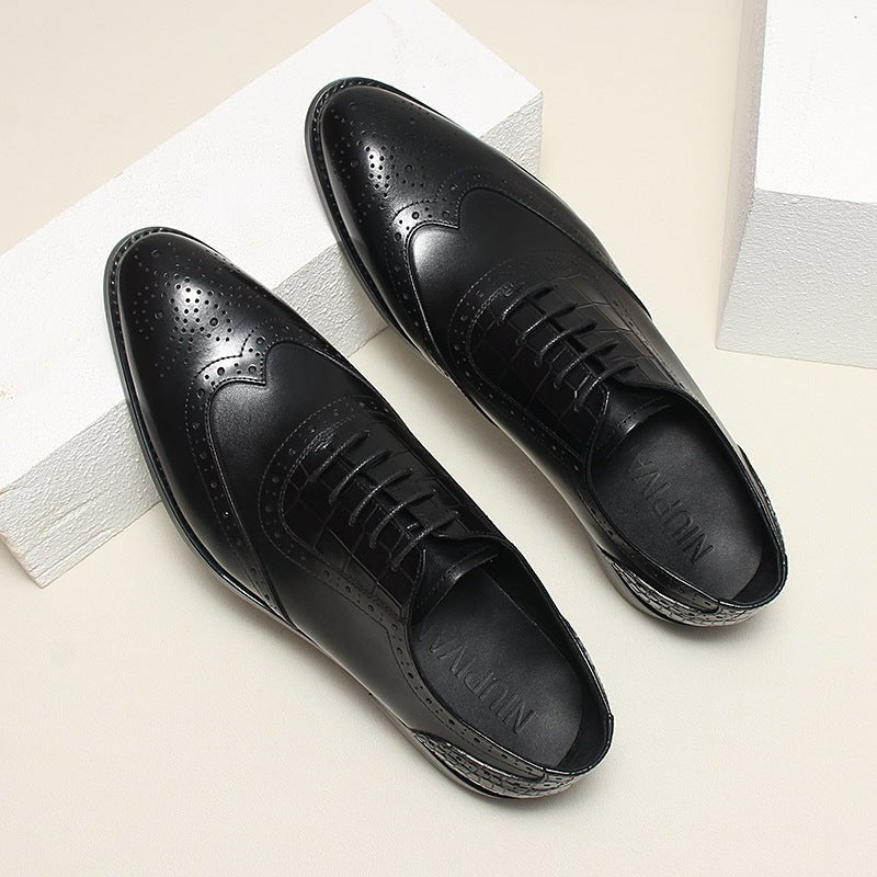 Men's Wingtip Brogue Oxfords: Fashion Matrimonial Wedding Dress Shoesyes