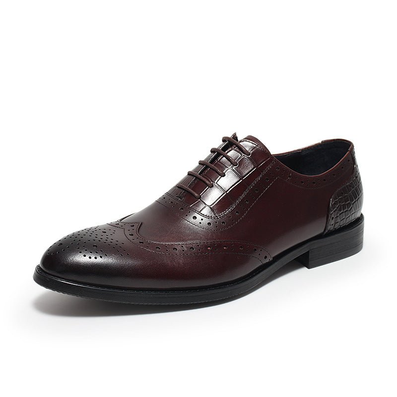 Men's Wingtip Brogue Oxfords: Fashion Matrimonial Wedding Dress Shoesyes
