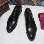Men's Wingtip Brogue Oxfords: Fashion Matrimonial Wedding Dress Shoesyes